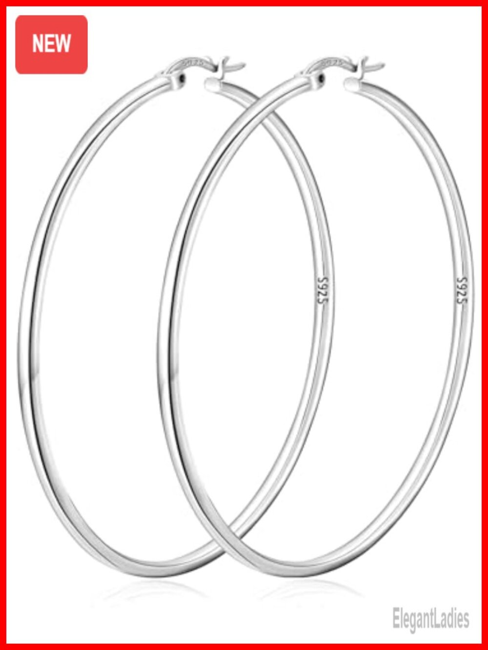 2mm Thin 14K Gold Plated S925 Sterling Silver Hoop Earrings Women Hypoallergenic